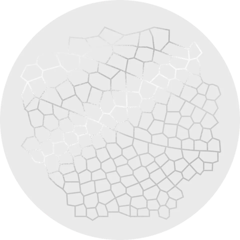 The Skinglow cell-mesh mark in beige, for lymphatic drainage massage
